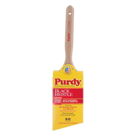 Purdy Purdy Black Bristle Extra Oregon 3 in. Medium Stiff Angle Trim Paint Brush 144116030